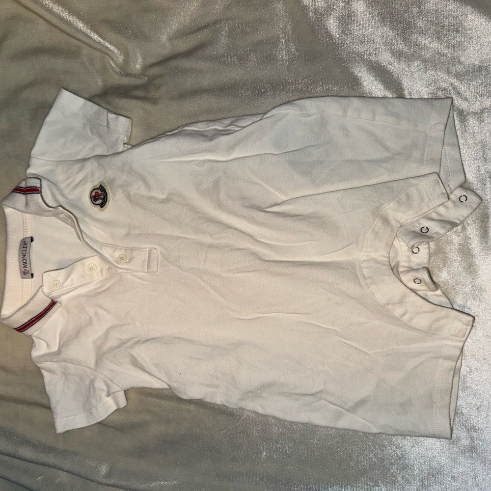 Monclar White Kids Polo romper